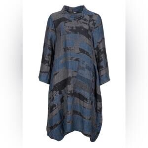 Ralston Linen Blend Oversized Lagenlook Hilma Dress Tunic XS Artsy Teacher